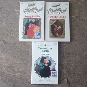 3 Charlotte Lamb Vintage Harlequin Presents Paperback Novels 1995